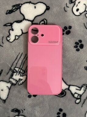 Pink iPhone 16 Tempered Glass Case 🩷🩷🩷